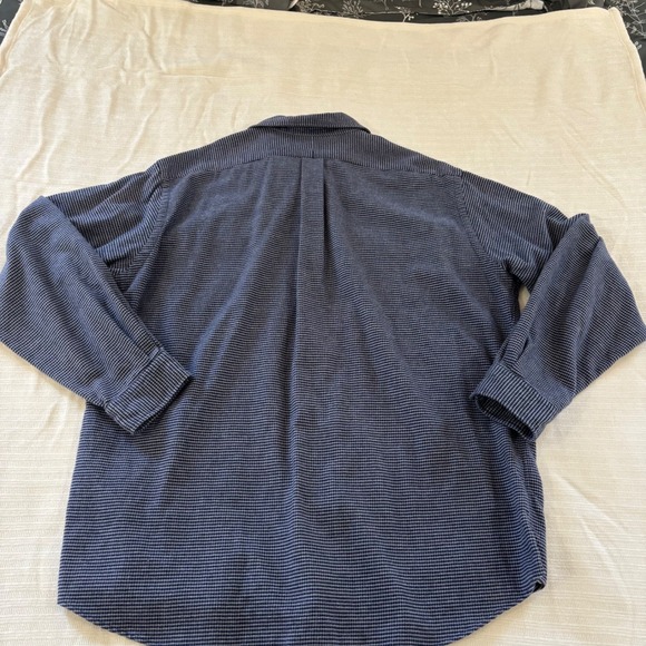 Polo Ralph Lauren Whitfield Shirt Mens XL Blue White Check Cotton Button Down - Picture 2 of 8